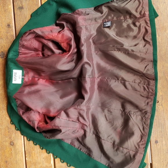 Vintage 80s KASPER Green Blazer Jacket sz 4 Women's - Picture 11 of 11